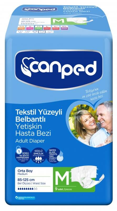 Canped Tekstil Yüzeyli 9`lu