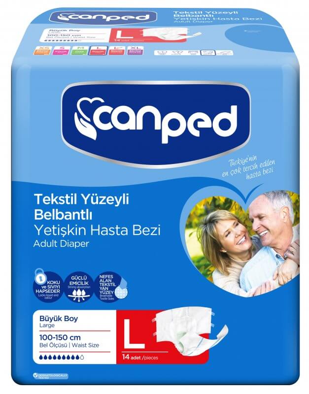 Canped Tekstil Yüzeyli 14`lü