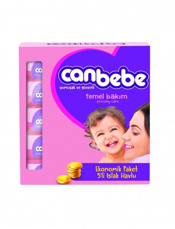 Canbebe 5`li Islak Havlu