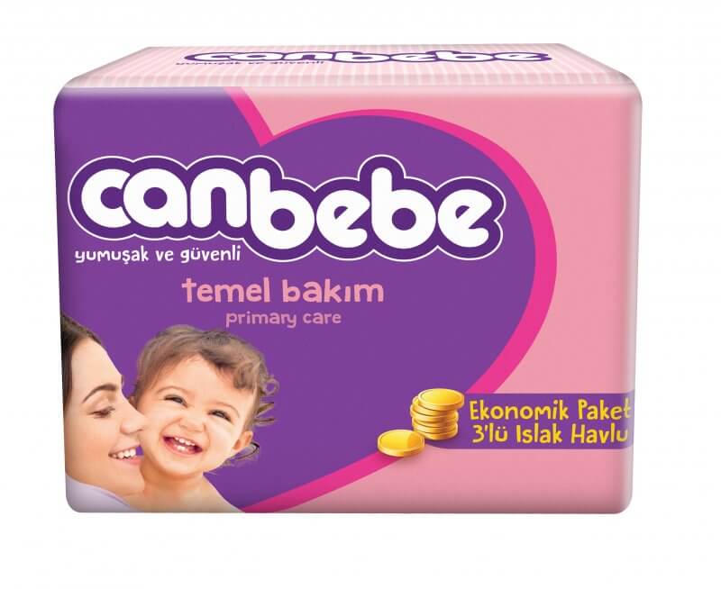 Canbebe 3`lü Islak Havlu